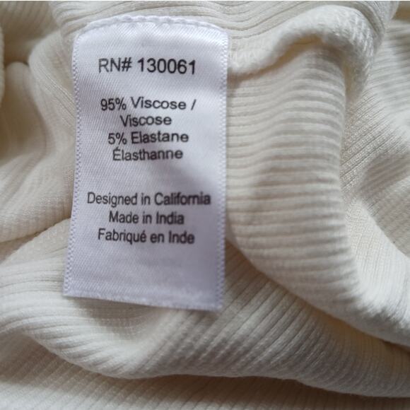 NWT - L*SPACE Renata Ribbed Maxi Dress Size: S in Cream - Picture 7 of 7